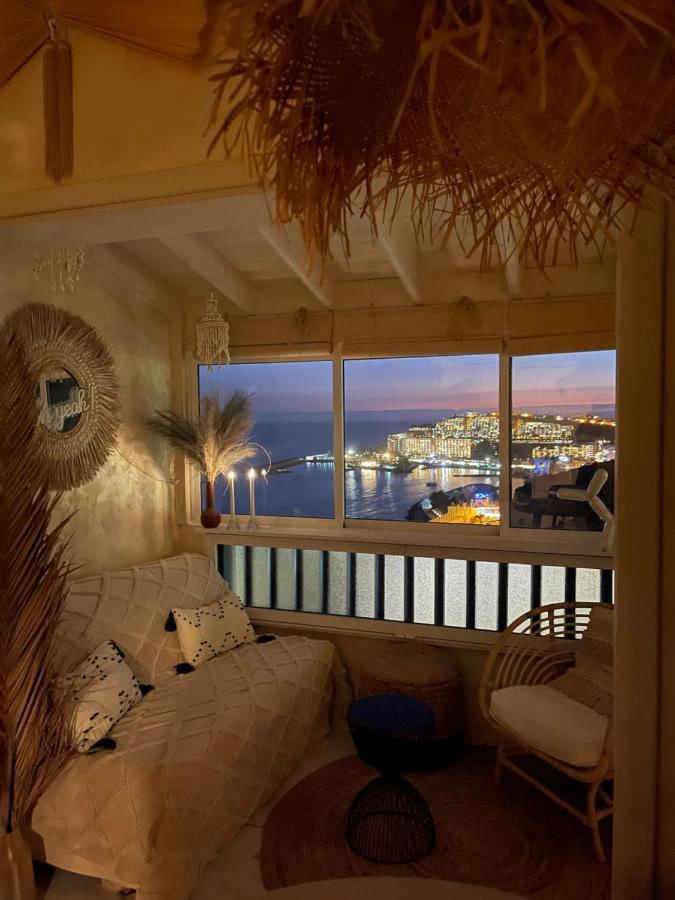 Boho Style Bungalow With Ocean View Mogán Exterior photo